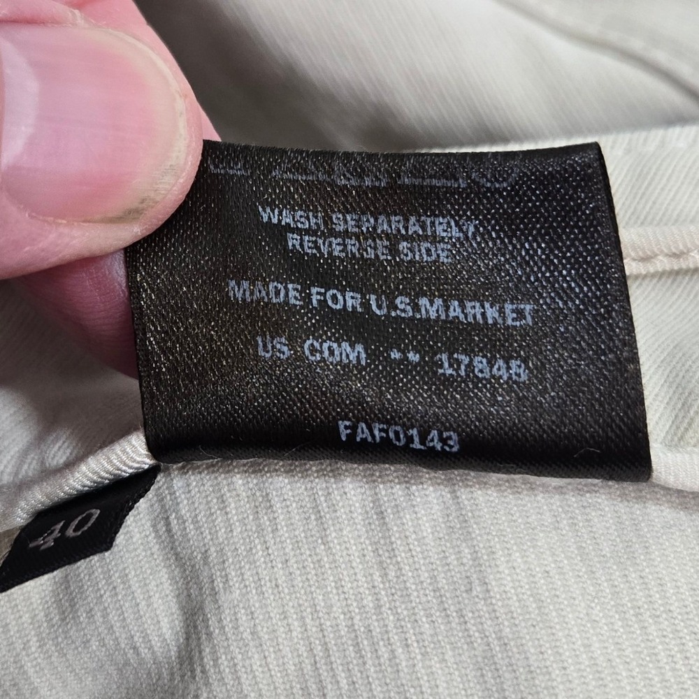 Loro‎ Piana Pants Womens 40 Beige Cotton Stretch Made in Italy Luxury Zipper Hem - Picture 8 of 15